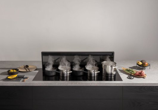 Novy panorama inductie kookplaat met afzuiging